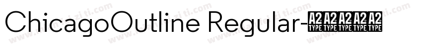 ChicagoOutline Regular字体转换